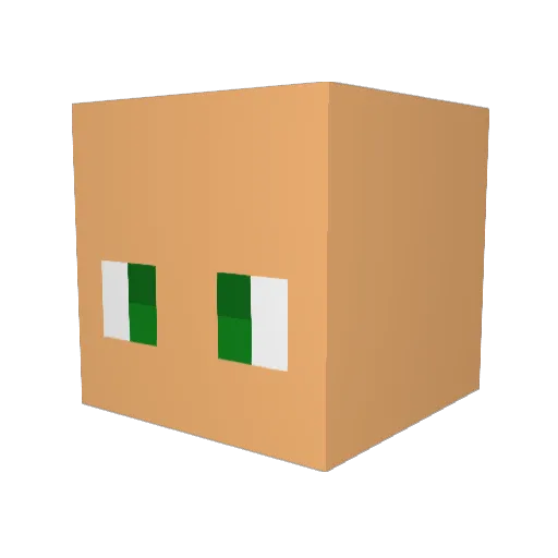 fosnje06 Minecraft avatar head, 3D render