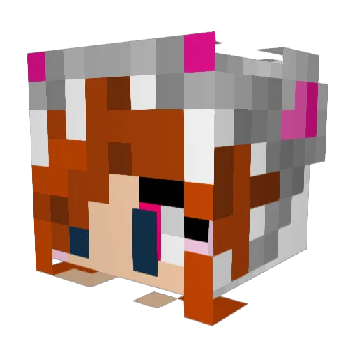 fosseuh_ Minecraft avatar head, 3D render