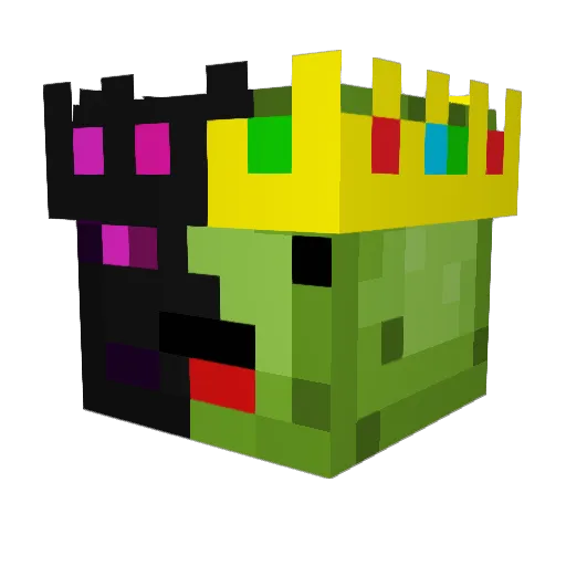 fosyx Minecraft avatar head, 3D render
