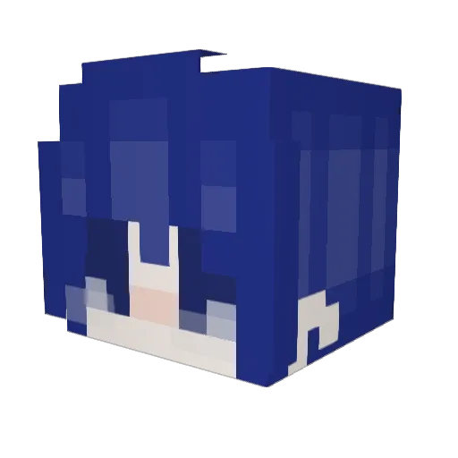 fotiia Minecraft avatar head, 3D render