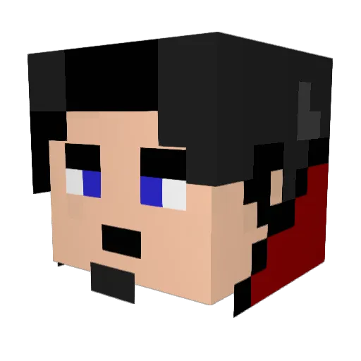 fouSX Minecraft avatar head, 3D render