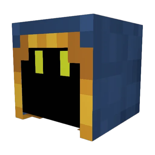 fouadmirable Minecraft avatar head, 3D render