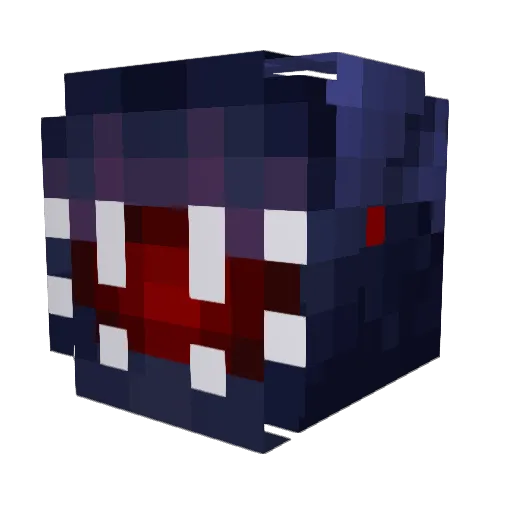 foufhc Minecraft avatar head, 3D render