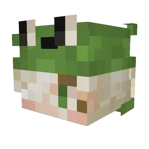 foulmusings Minecraft avatar head, 3D render
