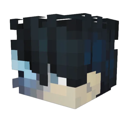 foundr3 Minecraft avatar head, 3D render