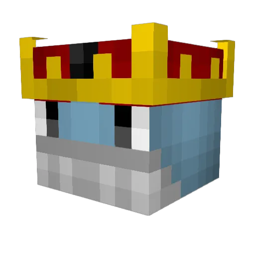 fourlegs Minecraft avatar head, 3D render