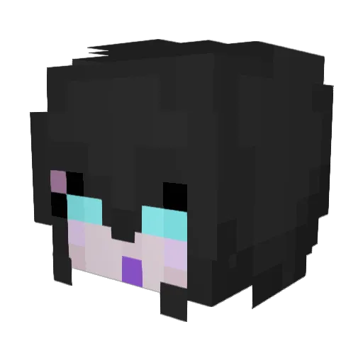 fourpluto Minecraft avatar head, 3D render