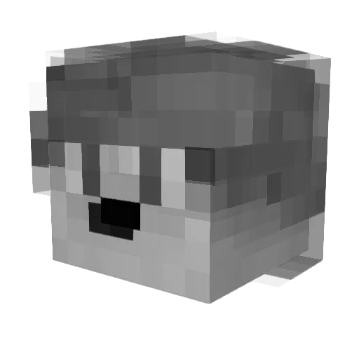 Minecraft-Avatar von fowxie: Kopf als 3D-Render