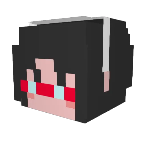 fox0224 Minecraft avatar head, 3D render