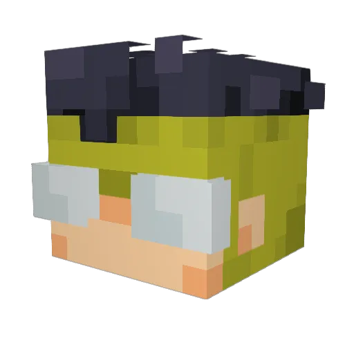 fox_1999 Minecraft avatar head, 3D render
