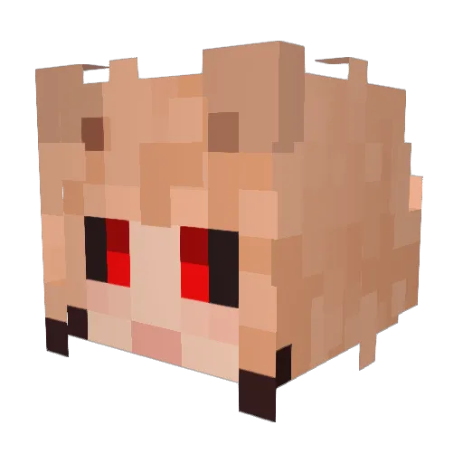 fox_of_minecraft Minecraft avatar head, 3D render