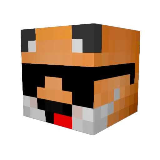foxdell12 Minecraft avatar head, 3D render