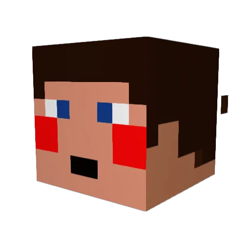foxfire435 Minecraft avatar head, 3D render