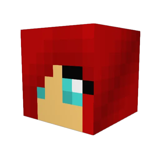 foxfire909 Minecraft avatar head, 3D render
