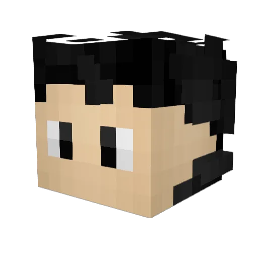 foxgam3 Minecraft avatar head, 3D render