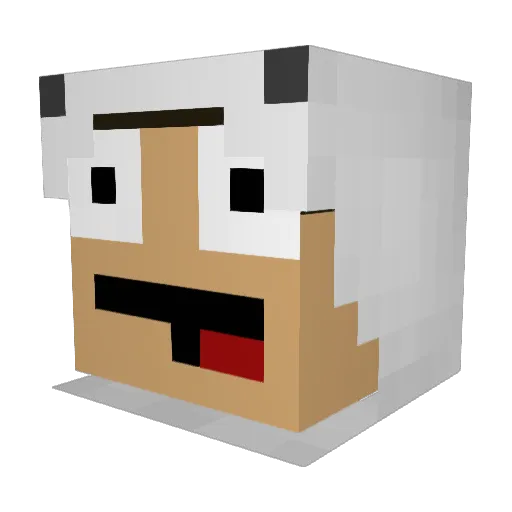 foxgolden10 Minecraft avatar head, 3D render