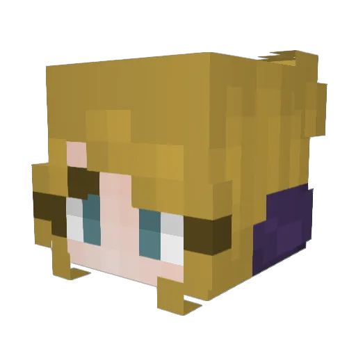 foxgurlwispy420 Minecraft avatar head, 3D render