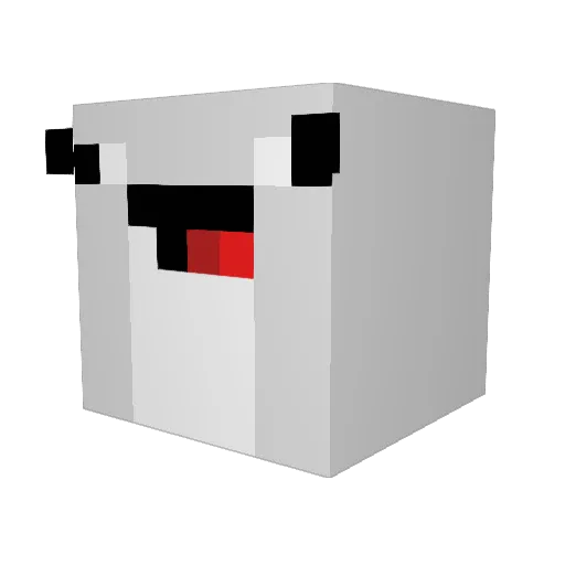 foxi2 Minecraft avatar head, 3D render