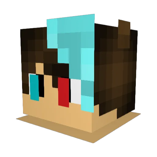 foxie2004 Minecraft avatar head, 3D render