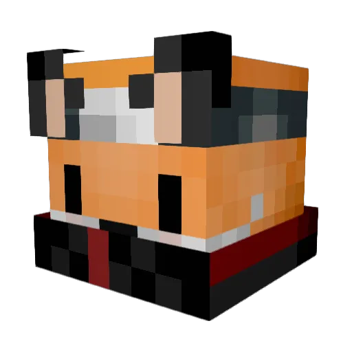 foxking154 Minecraft avatar head, 3D render