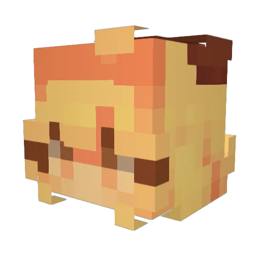 foxman4 Minecraft avatar head, 3D render