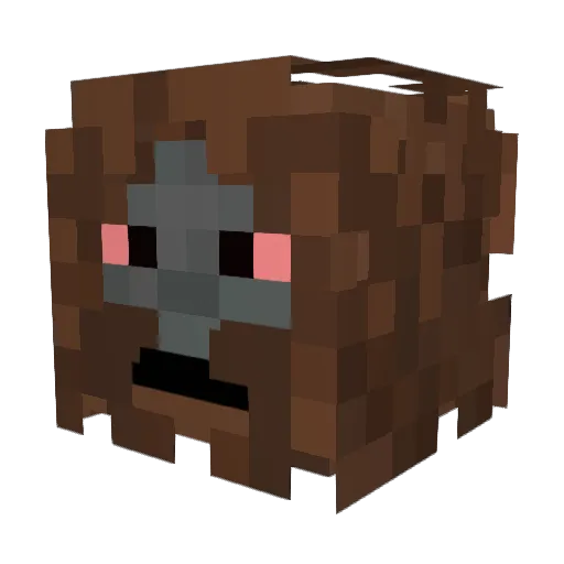 foxmcchicken Minecraft avatar head, 3D render