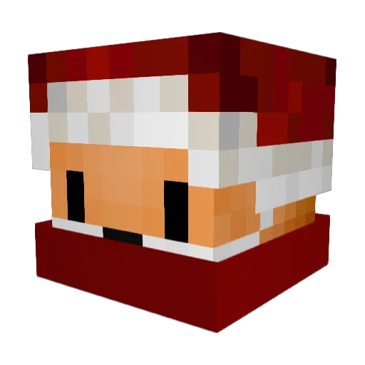 foxpeace Minecraft avatar head, 3D render