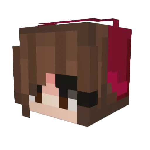 foxy3279 Minecraft avatar head, 3D render