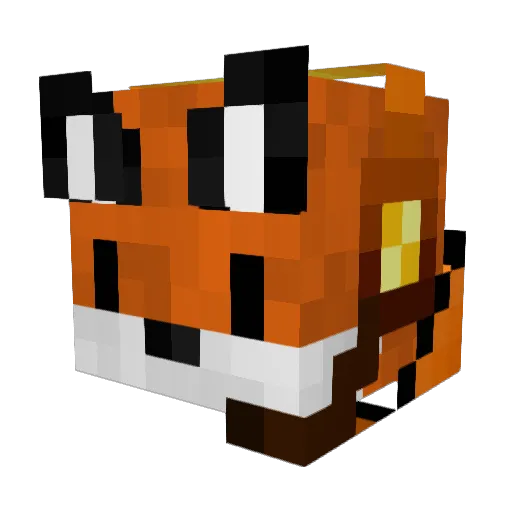 foxy41122 Minecraft avatar head, 3D render
