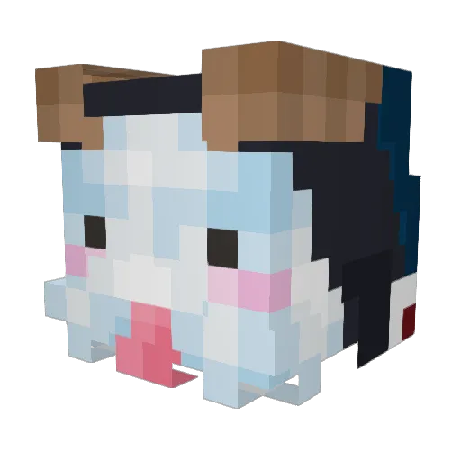 foxy_11NSK Minecraft avatar head, 3D render