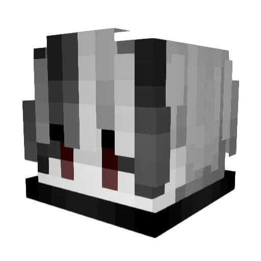 foxyk192 Minecraft avatar head, 3D render