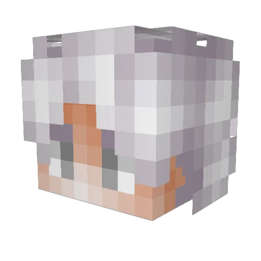 foxylover7712 Minecraft avatar head, 3D render