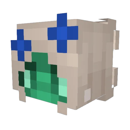 foxysha Minecraft avatar head, 3D render