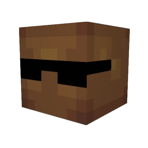 foxytech Minecraft avatar head, 3D render