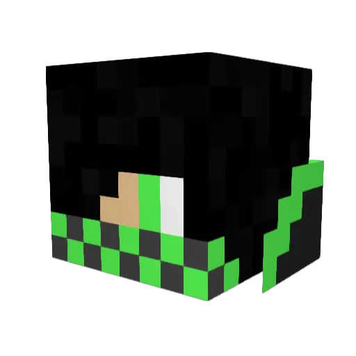 fozz1 Minecraft avatar head, 3D render