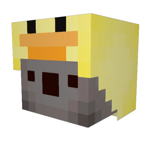 fppl Minecraft avatar head, 3D render