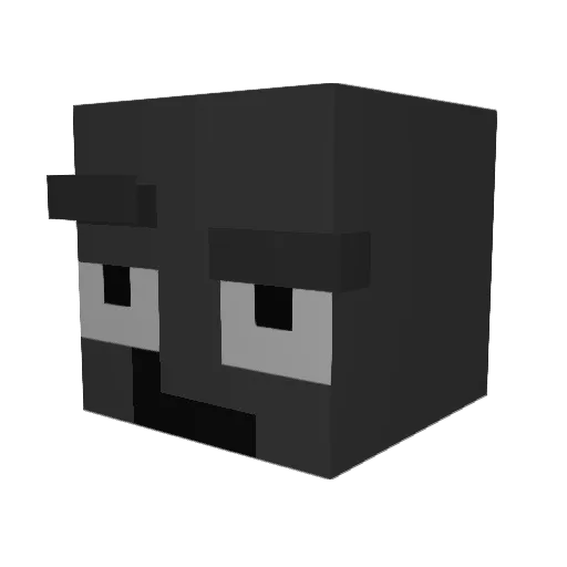 fq5_ Minecraft avatar head, 3D render