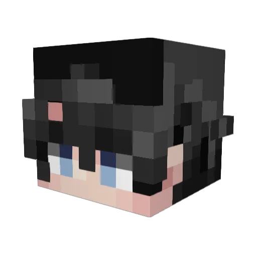 fqisal Minecraft avatar head, 3D render