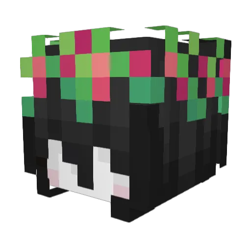 fqla Minecraft avatar head, 3D render