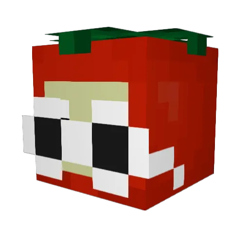 fqult Minecraft avatar head, 3D render