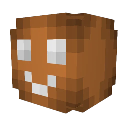 fr0m Minecraft avatar head, 3D render