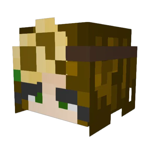 fr0stin8r Minecraft avatar head, 3D render