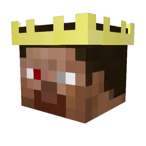 fr0sttt Minecraft avatar head, 3D render