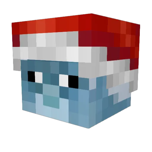 fr0stzzz Minecraft avatar head, 3D render