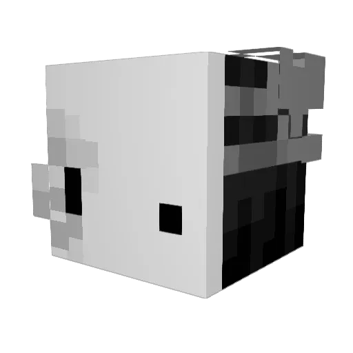 fr123r Minecraft avatar head, 3D render