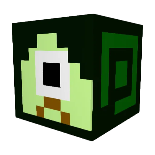 fr1ckby Minecraft avatar head, 3D render