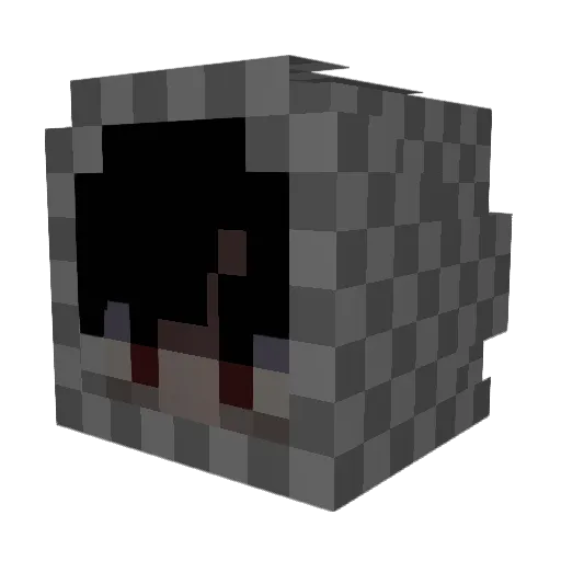 fr3sse Minecraft avatar head, 3D render