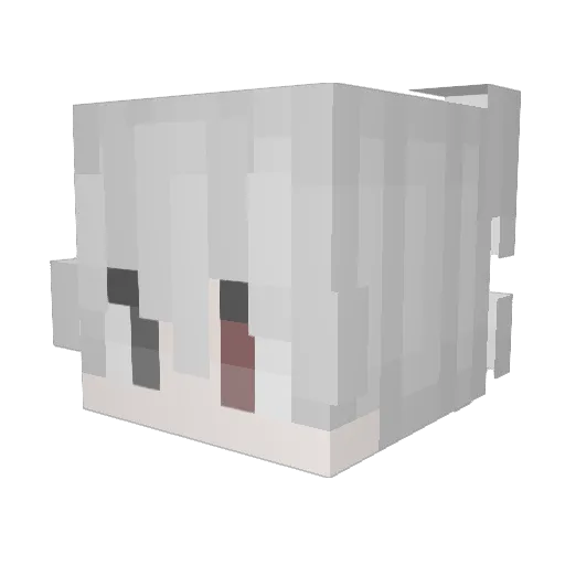 fr6d Minecraft avatar head, 3D render