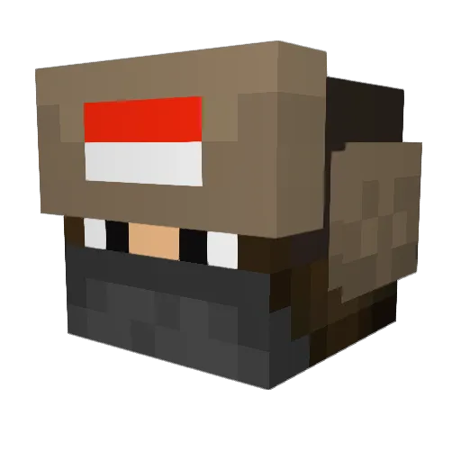 fr9ex Minecraft avatar head, 3D render