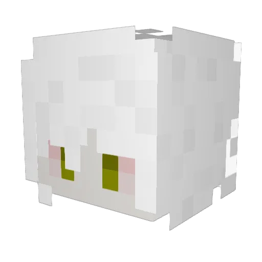 frLoki Minecraft avatar head, 3D render